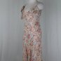 Vintage Sonia Rykiel Pastel Print Silk Spaghetti Strap Dress France 36 USA 4