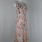 Vintage Sonia Rykiel Pastel Print Silk Spaghetti Strap Dress France 36 USA 4