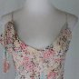 Vintage Sonia Rykiel Pastel Print Silk Spaghetti Strap Dress France 36 USA 4