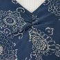 Vintage J.CREW Sleeveless Blue Floral Print Silk Long Mid Length Dress 1990's 4