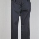 The Limited Drew Fit Charcoal Gray Stretch Cotton Sateen Cropped Dress Pants 0