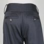 The Limited Drew Fit Charcoal Gray Stretch Cotton Sateen Cropped Dress Pants 0