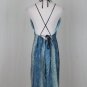 Vintage Max Studio 1990's Strappy back Blue Python Halter Dress  PM