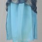 Vintage Max Studio 1990's Strappy back Blue Python Halter Dress  PM