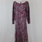 Laura Ashley Wool Blend Flannel Lace collar 1920's Style Dress US 10 UK 12