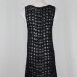 Diabless Paris Black Beaded Silk Chiffon Sleeveles Mini Tunic Dress 34 XS S