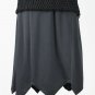 Vintage Krochetta by Papillon Long Sleeveless Black Crocheted Dress Petite Large