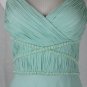 Morrell Maxie Embellished Pastel Green Silk Grecian Goddess Gown with Shawl 2