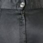 Vintage MR. K Sydney Australia Black Satin Skirt with Deep Lace Flounce Small
