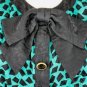 Vintage Papell Pussy Bow Silk Jacquard 1940's Inspired 1980's Secretary Dress 8