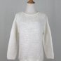 Vintage St. Michael Marks & Spencer White Shaker Jumper Sweater S NEW