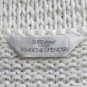 Vintage St. Michael Marks & Spencer White Shaker Jumper Sweater S NEW