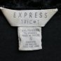 Vintage Express Tricot Gothic Black Crushed Velvet Long sleeve Dress 1990's S