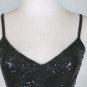 Vintage Saks Fift Avenue 5/48 Sequined Silk Stretch Camisole XS