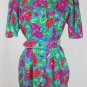Vintage Adrianna Papell Petites Retro 1940s Style  Belted Silk Sheath dress 2P