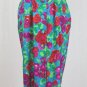 Vintage Adrianna Papell Petites Retro 1940s Style  Belted Silk Sheath dress 2P