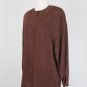 Vintage Adrianna Papell Brown Sueded Silk 1940's Style 1980's Skirt Suit 10 NWT