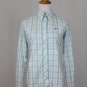 Lilly Pulitzer Aqua Blue and White Button Down Cotton Poplin Long Sleeve Shirt 2