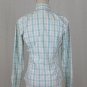 Lilly Pulitzer Aqua Blue and White Button Down Cotton Poplin Long Sleeve Shirt 2