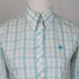 Lilly Pulitzer Aqua Blue and White Button Down Cotton Poplin Long Sleeve Shirt 2