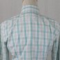 Lilly Pulitzer Aqua Blue and White Button Down Cotton Poplin Long Sleeve Shirt 2