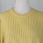 Vintage DUNHILL Yellow Ribbed Cashmere Pullover Sweater Made in Scotland SMALL