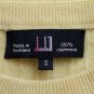 Vintage DUNHILL Yellow Ribbed Cashmere Pullover Sweater Made in Scotland SMALL