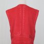 Vintage Dana Buchman Red Raw Silk Soutache Trim Bolero Vest Spanish Waistcoat 6