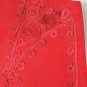 Vintage Dana Buchman Red Raw Silk Soutache Trim Bolero Vest Spanish Waistcoat 6
