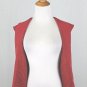 Vintage Dana Buchman Red Raw Silk Soutache Trim Bolero Vest Spanish Waistcoat 6