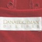 Vintage Dana Buchman Red Raw Silk Soutache Trim Bolero Vest Spanish Waistcoat 6