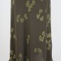 Vintage ANN TAYLOR Sleeveless Silk Mid Calf Leaf Print Dress 90's Minimalist 8