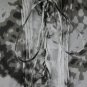 Et Compagnie Paris Corset Dress Silk Chiffon Gray Lace Up Boho Gypsy T40 M New