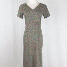 Laura Ashley Short Sleeve cotton Knit Floral Print Comfy Everyday Dress S P