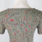 Laura Ashley Short Sleeve cotton Knit Floral Print Comfy Everyday Dress S P