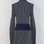 Vintage Kenar Blue and Yellow Woven Cotton Hip Length Cardigan S