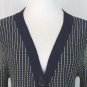Vintage Kenar Blue and Yellow Woven Cotton Hip Length Cardigan S