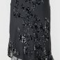 Jones New York 1930's style Bias Cut Beaded Silk Burned Velvet Halter Dress 6P