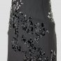 Jones New York 1930's style Bias Cut Beaded Silk Burned Velvet Halter Dress 6P