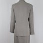 Vintage TOMOTSU New York Skirt Suit Brown and Beige Herringbone Size 6 Petite 6P