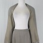 Vintage TOMOTSU New York Skirt Suit Brown and Beige Herringbone Size 6 Petite 6P