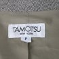 Vintage TOMOTSU New York Skirt Suit Brown and Beige Herringbone Size 6 Petite 6P