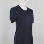 Chris Benz Navy Blue Metallic Cashmere & Silk Short Sleeve Embellished Sweater S