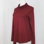 Moda International Burgundy Modal Jersey Knit Turtleneck Top XS NEW