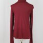Moda International Burgundy Modal Jersey Knit Turtleneck Top XS NEW