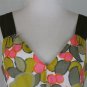 MILLY New York Pastel Pink Cherry & Yellow Lemon Print A-Line Dress Sundress 8