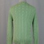 Brooks Brothers Pastel Green Italian Cotton Cable Crewneck Sweater M