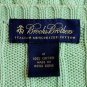 Brooks Brothers Pastel Green Italian Cotton Cable Crewneck Sweater M