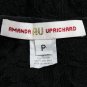 AMANDA UPRICHARD Black Silk and Lace Ruffled Sleeveless Mini Dress P XS