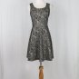 EXPRESS Retro Lace Skater Dress Sleeveless Black & Ivory Techical Fabric XS